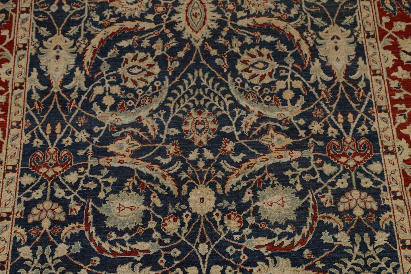 Blue Heriz Serapi Vegetable Dye Area Rug 7x10