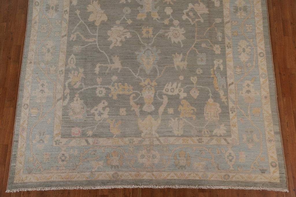 Floral Oushak Vegetable Dye Area Rug 8x10