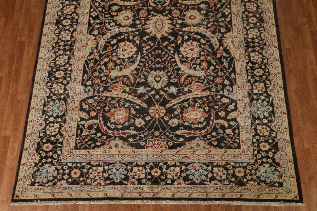 All-Over Floral Heriz Serapi Vegetable Dye Area Rug 8x10