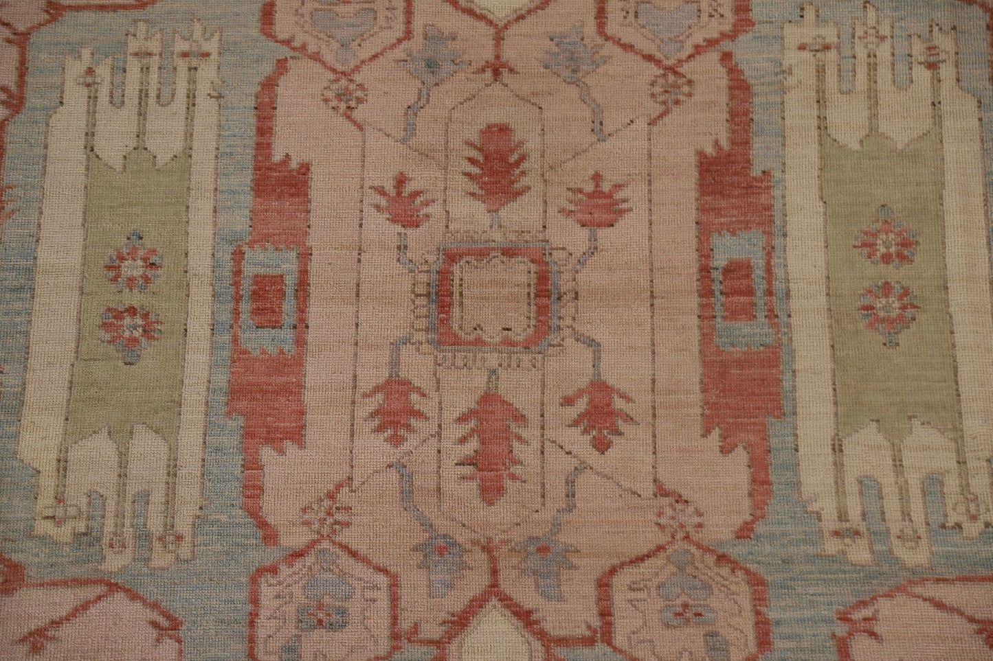 Vegetable Dye Oushak Oriental Area Rug 9x10