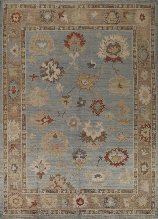 Vegetable Dye Oushak Oriental Area Rug 9x10