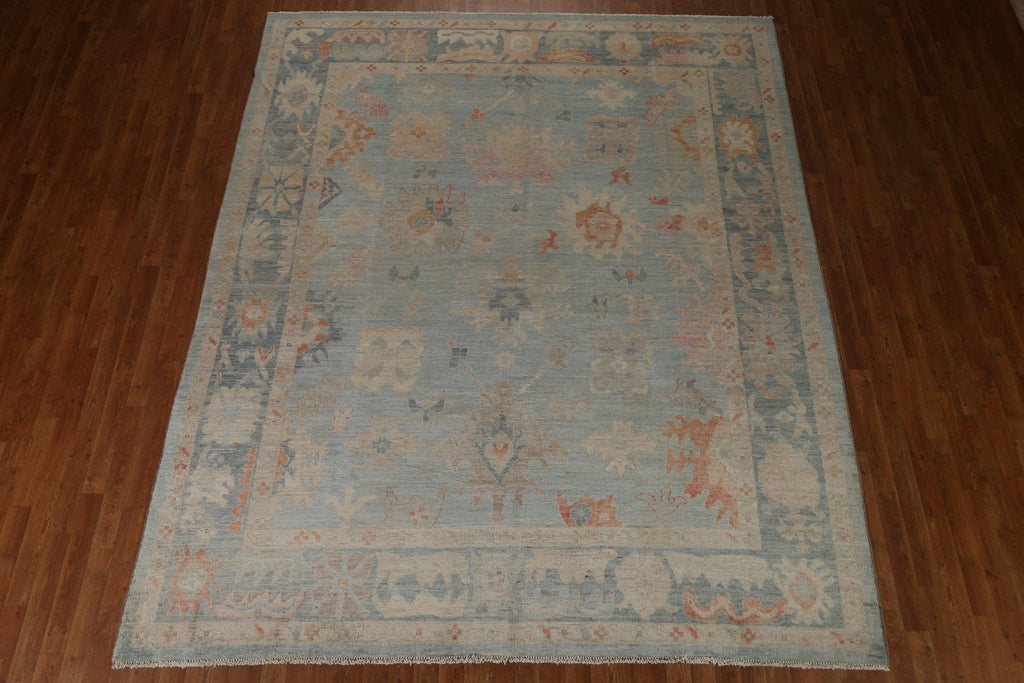 Vegetable Dye Oushak Turkish Area Rug 9x10