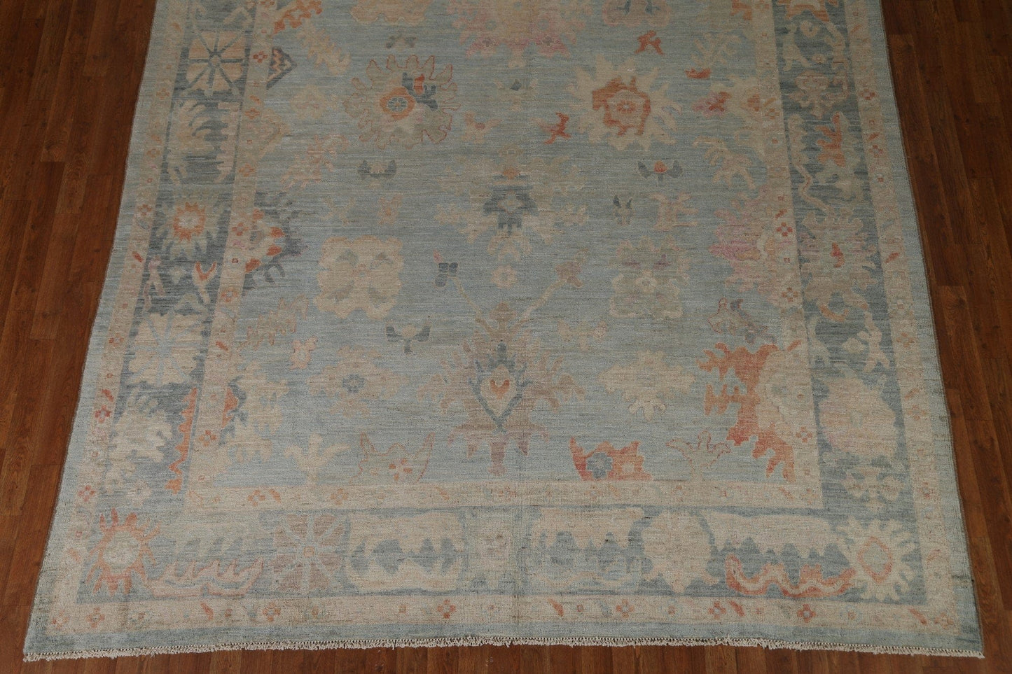 Vegetable Dye Oushak Turkish Area Rug 9x10