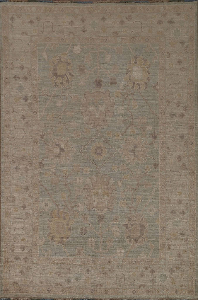 Vegetable Dye Oushak Oriental Area Rug 5x7