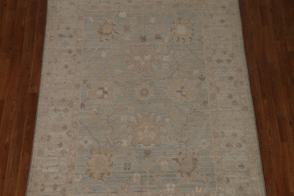 Vegetable Dye Oushak Oriental Area Rug 5x7