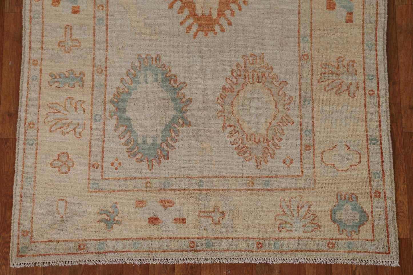 Vegetable Dye Oushak Turkish Area Rug 4x6