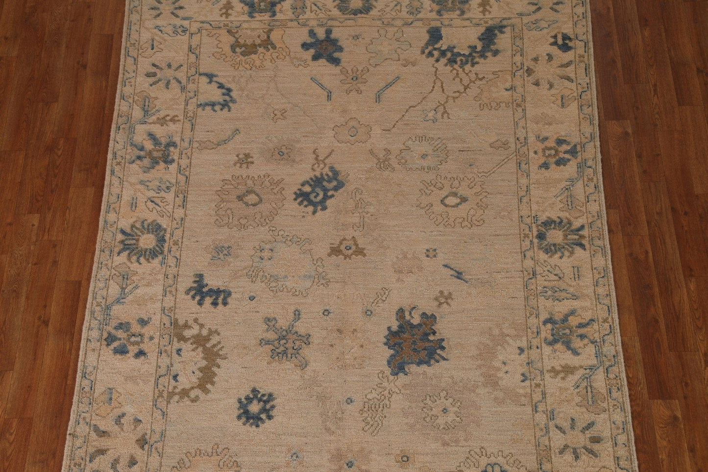 Vegetable Dye Oushak Turkish Area Rug 6x8