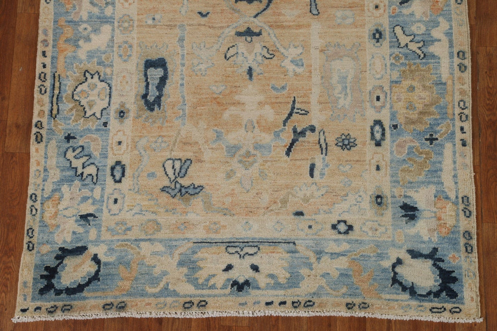 Vegetable Dye Oushak Turkish Area Rug 4x6