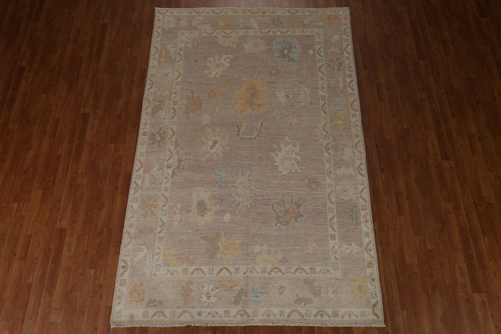 Vegetable Dye Oushak Oriental Area Rug 6x9