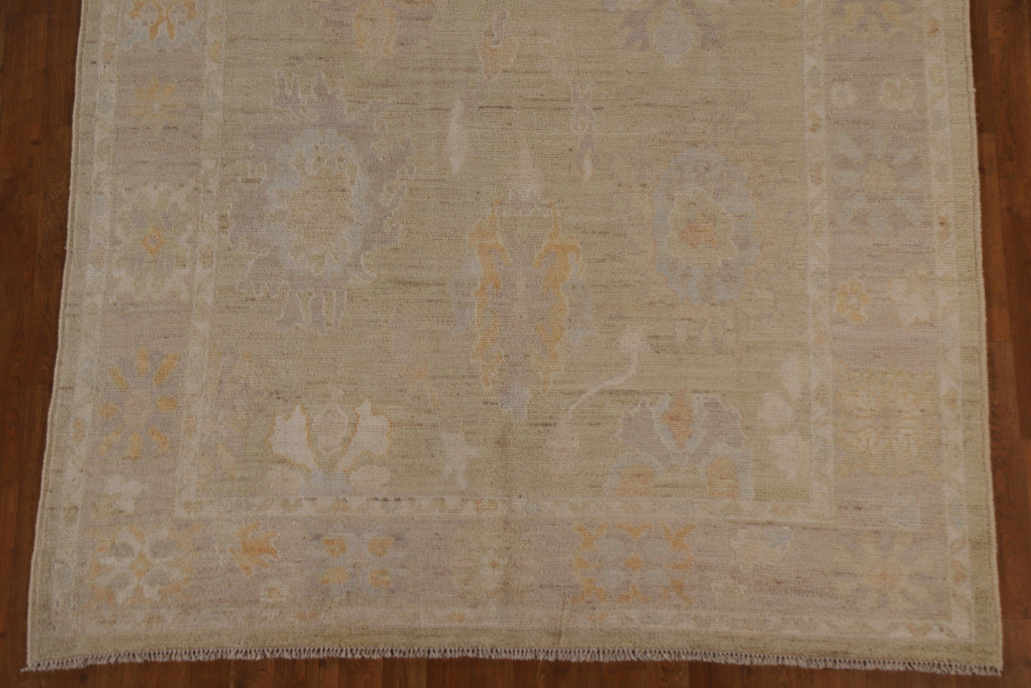 Vegetable Dye Oushak Turkish Area Rug 6x9