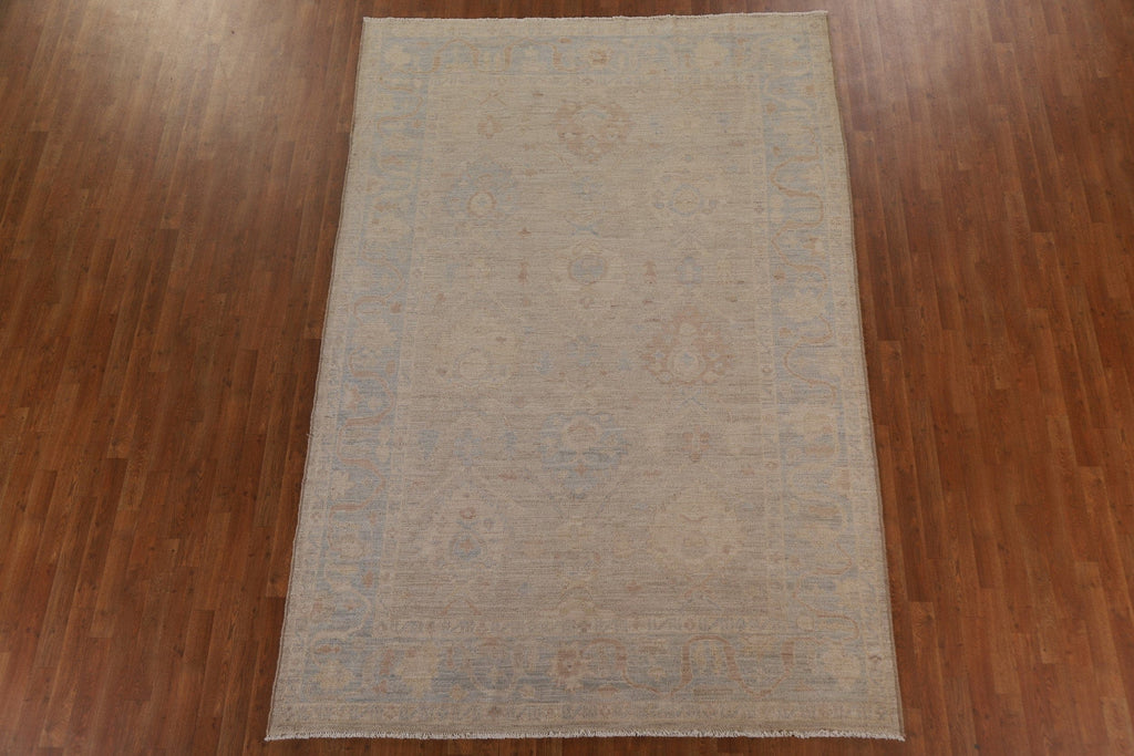 Vegetable Dye Oushak Oriental Area Rug 7x10