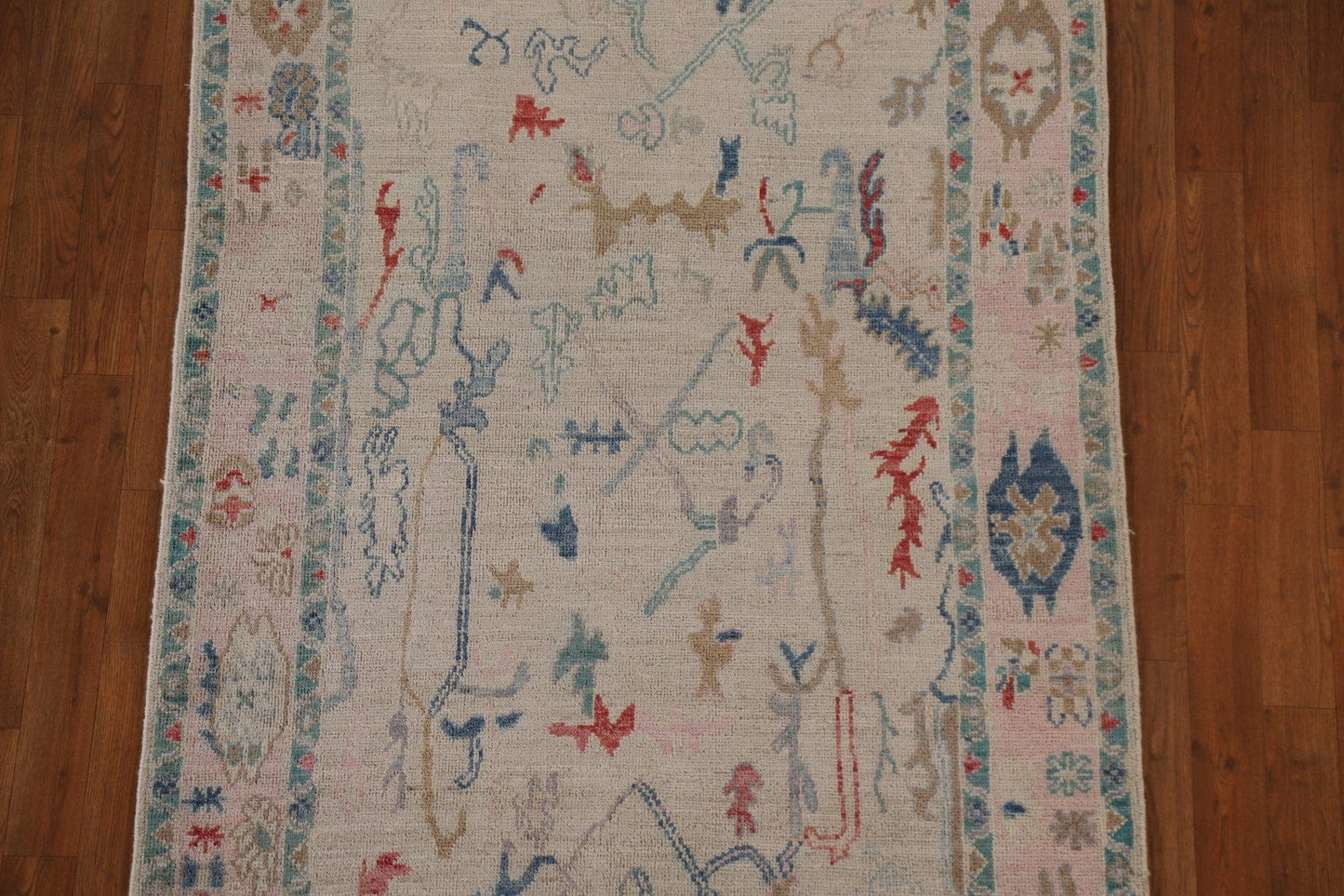 Vegetable Dye Oushak Oriental Area Rug 4x6