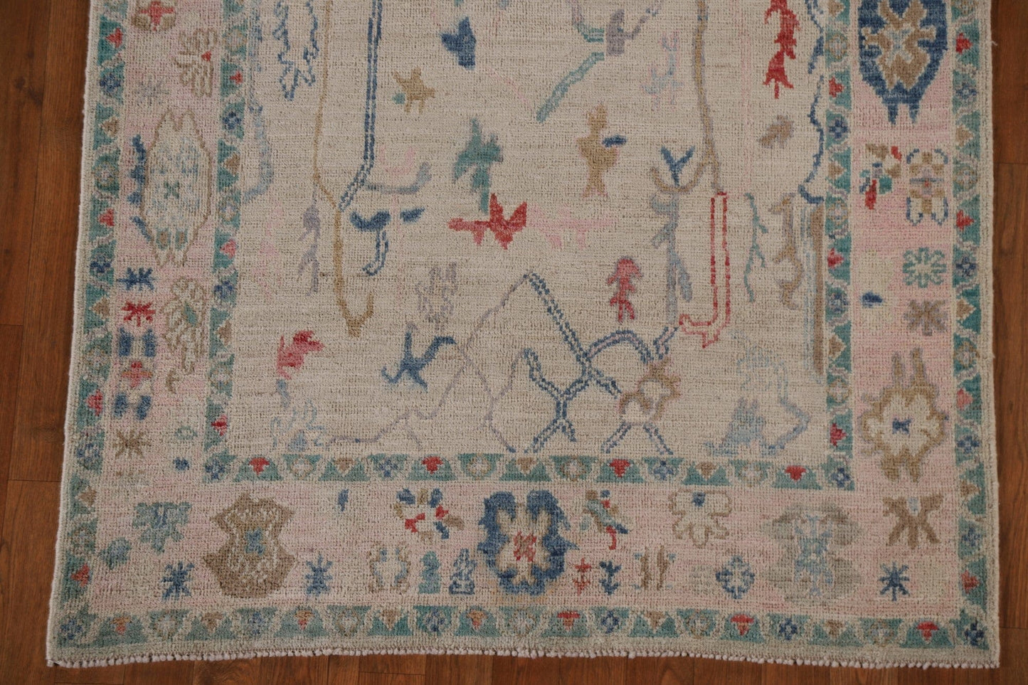 Vegetable Dye Oushak Oriental Area Rug 4x6