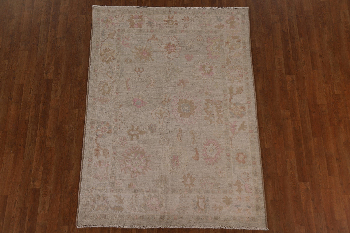 Vegetable Dye Oushak Oriental Area Rug 5x7