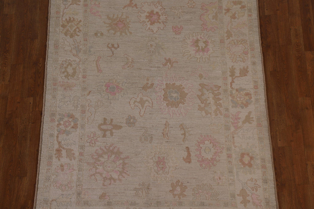 Vegetable Dye Oushak Oriental Area Rug 5x7