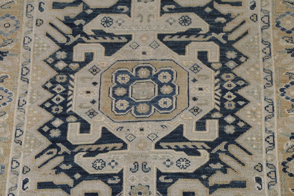 Navy Blue Oushak Vegetable Dye Area Rug 5x6