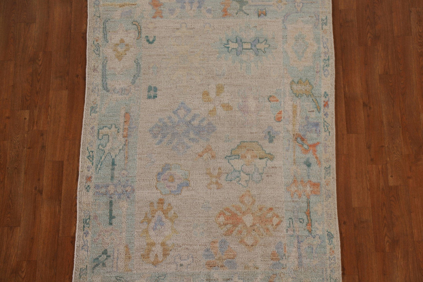 Vegetable Dye Oushak Turkish Area Rug 4x6