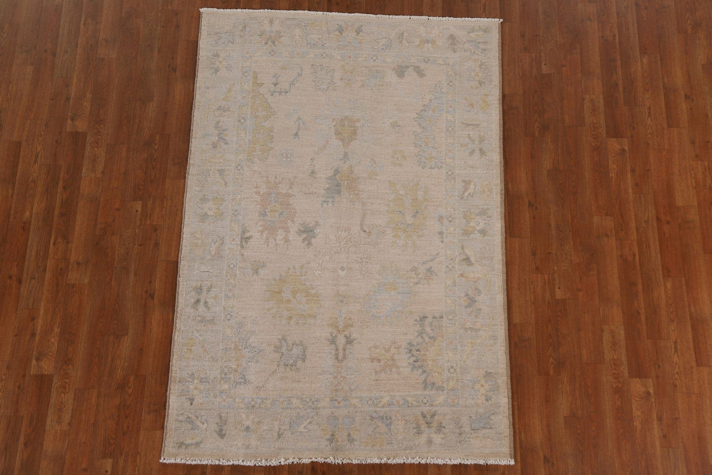 Vegetable Dye Oushak Oriental Area Rug 4x6