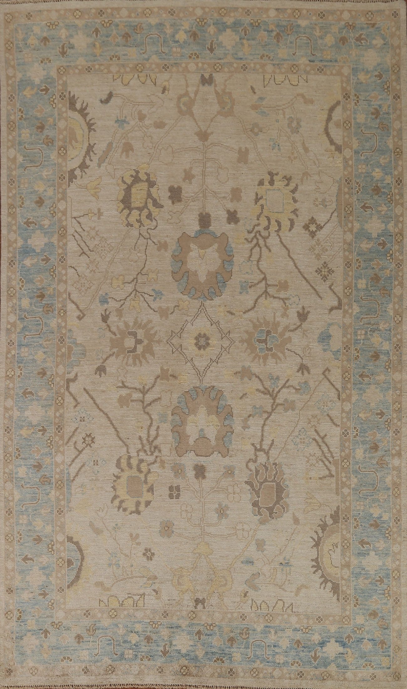 Vegetable Dye Oushak Oriental Area Rug 6x9