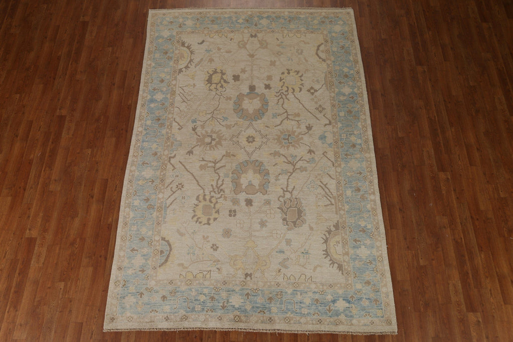 Vegetable Dye Oushak Oriental Area Rug 6x9