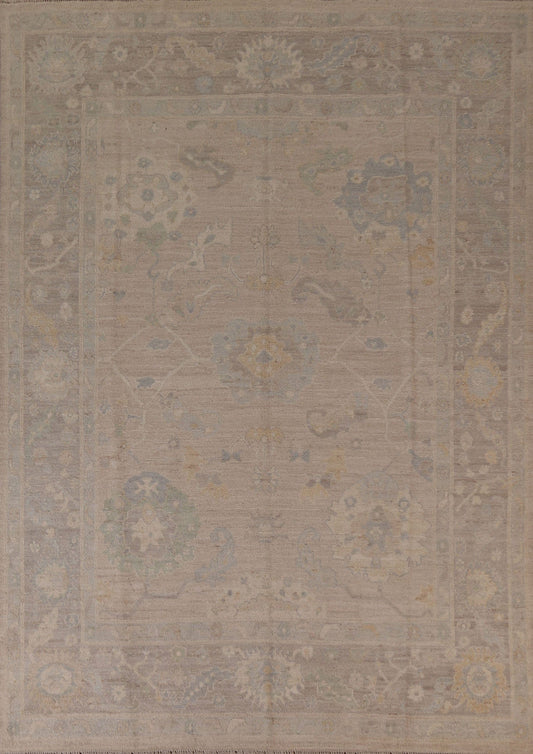 Floral Oushak Vegetable Dye Area Rug 8x10