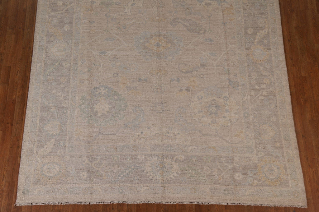 Floral Oushak Vegetable Dye Area Rug 8x10