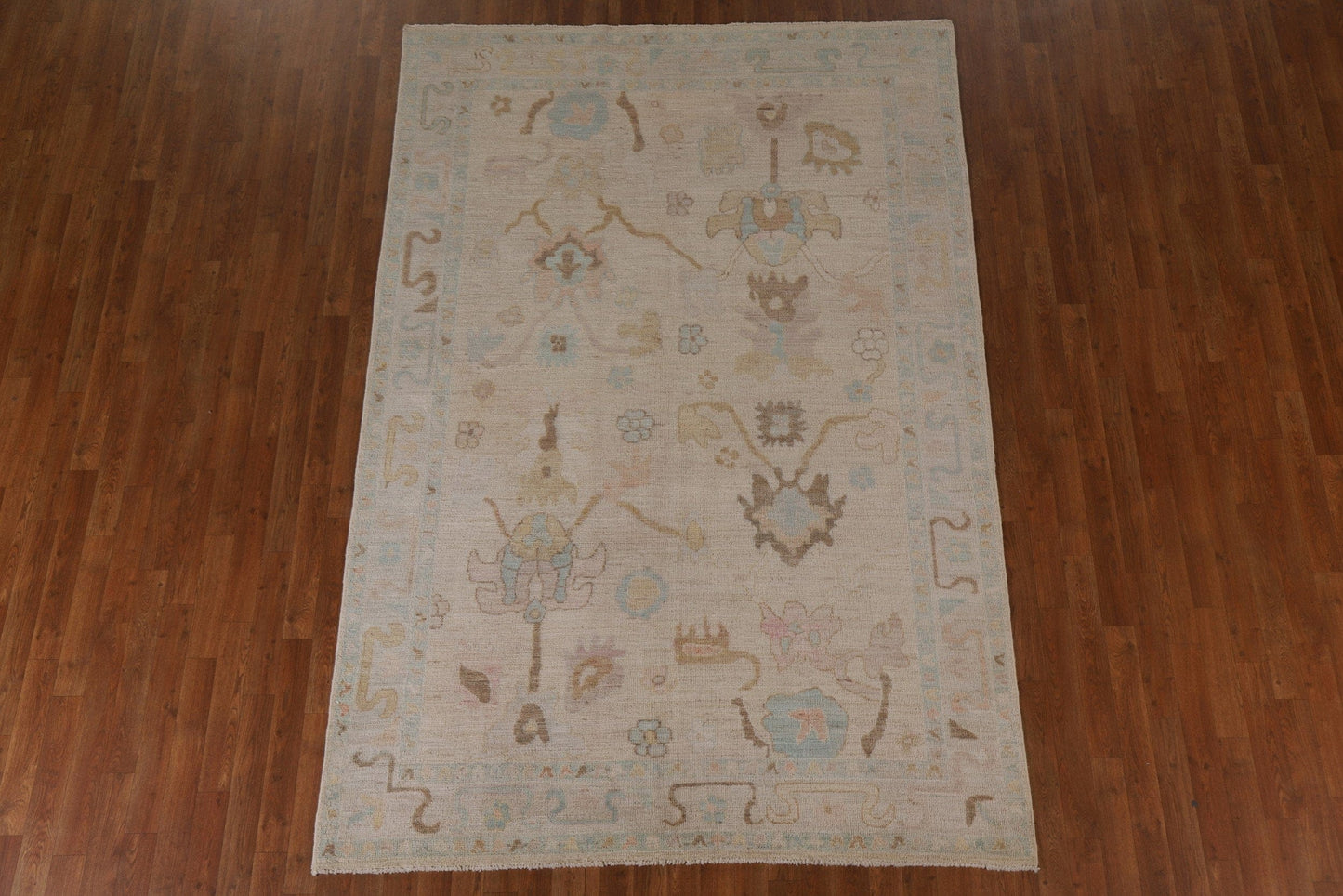 Vegetable Dye Oushak Oriental Area Rug 6x9