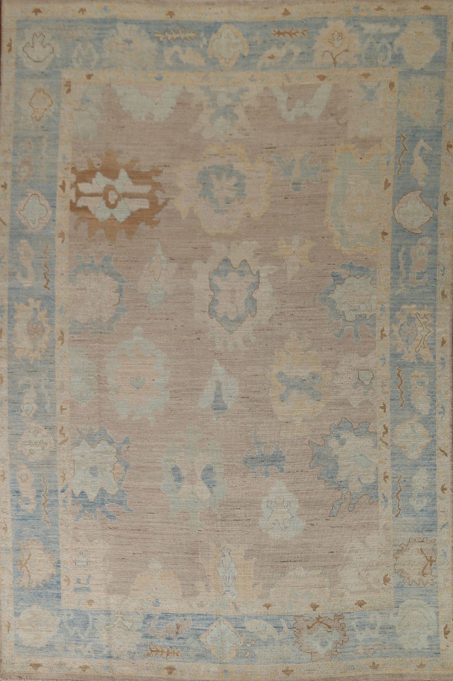 Vegetable Dye Oushak Oriental Area Rug 8x10