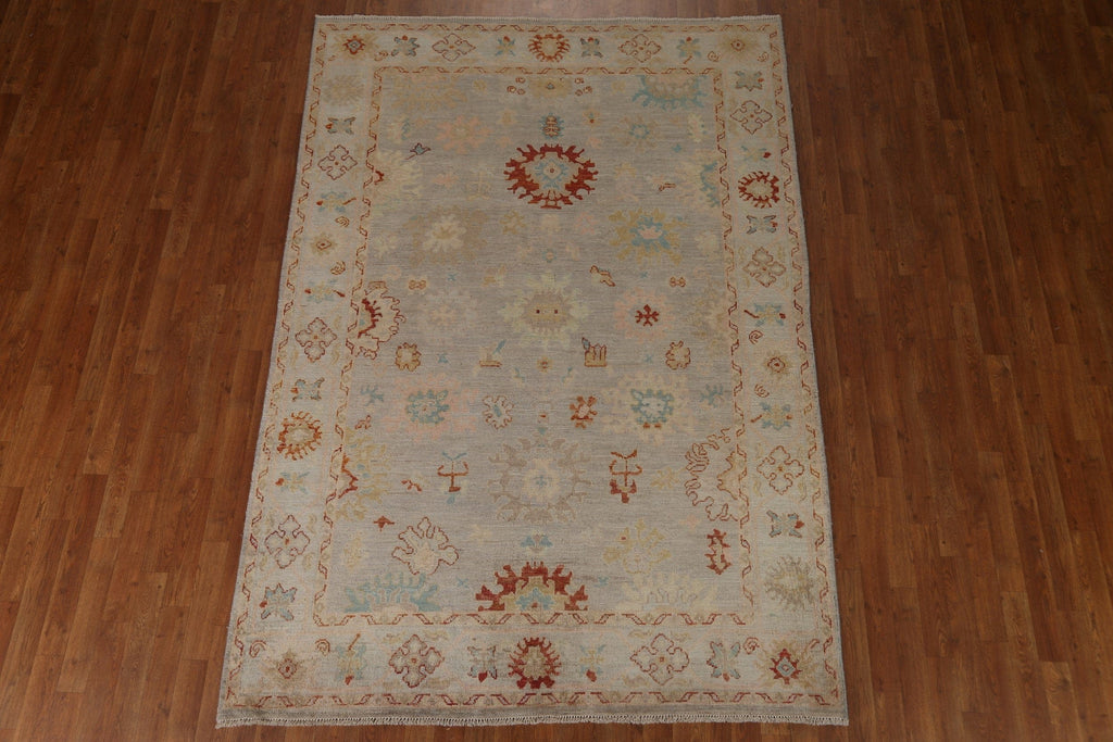 Vegetable Dye Oushak Oriental Area Rug 6x9