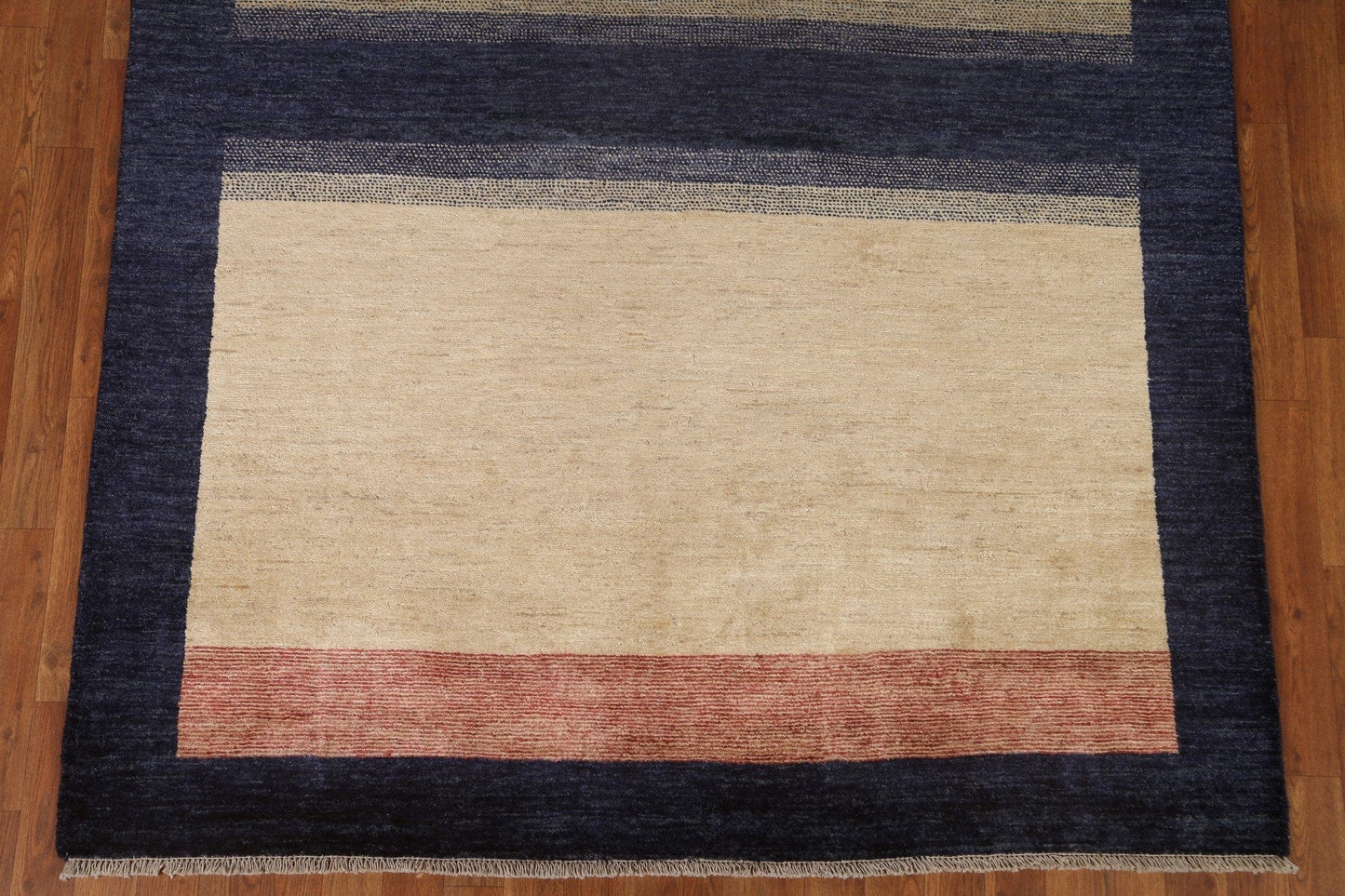 Striped Gabbeh Kashkoli Modern Area Rug 6x9