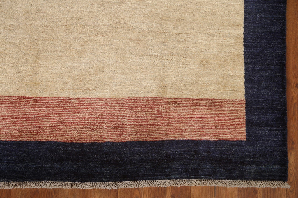 Striped Gabbeh Kashkoli Modern Area Rug 6x9