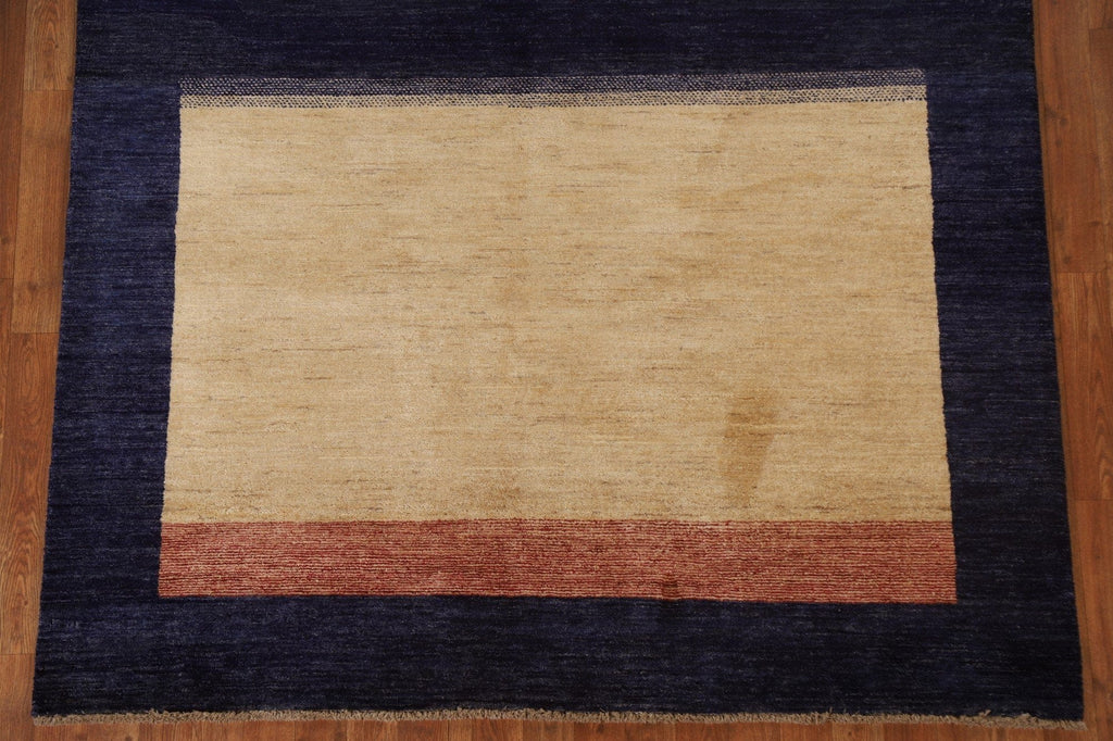 Modern Gabbeh Kashkoli Oriental Area Rug 6x8