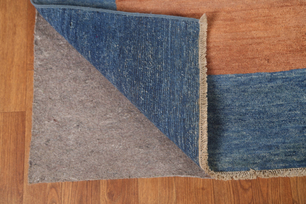 Blue Gabbeh Kashkoli Wool Area Rug 7x9