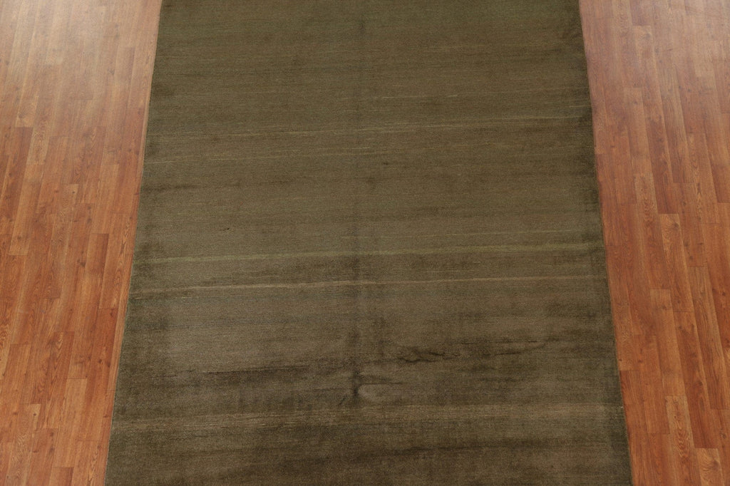 Green/ Brown Gabbeh Kashkoli Area Rug 7x10