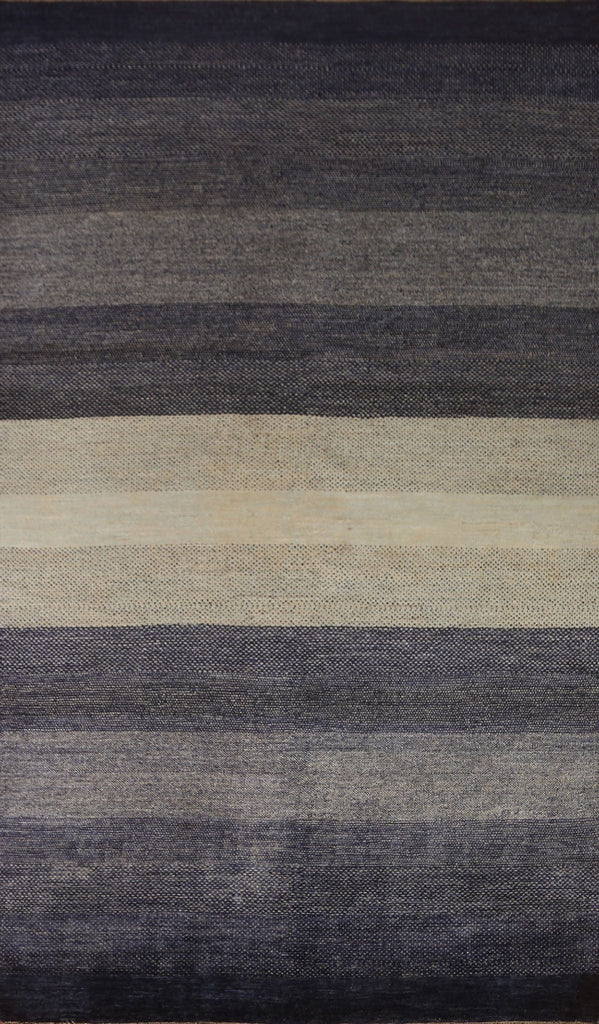 Striped Gabbeh Kashkoli Oriental Area Rug 6x9