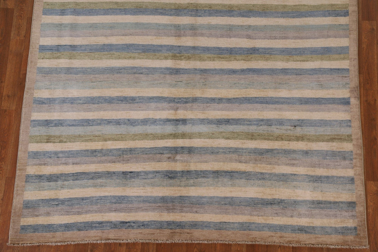 Striped Gabbeh Kashkoli Modern Area Rug 7x9