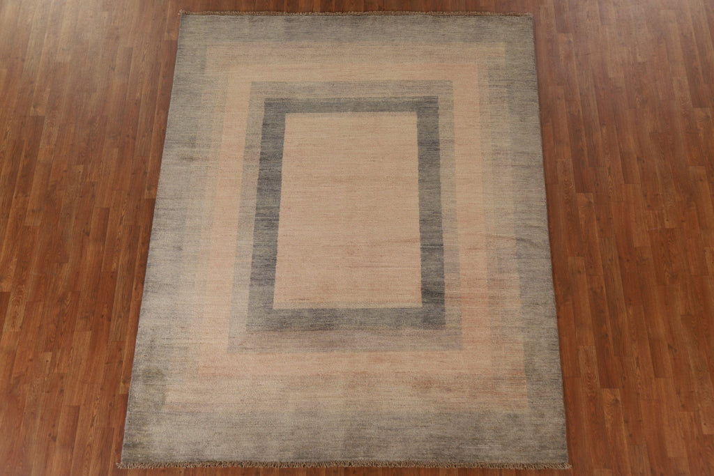 Handmade Gabbeh Kashkoli Modern Area Rug 7x8