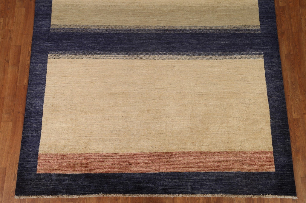 Striped Gabbeh Kashkoli Wool Area Rug 7x8