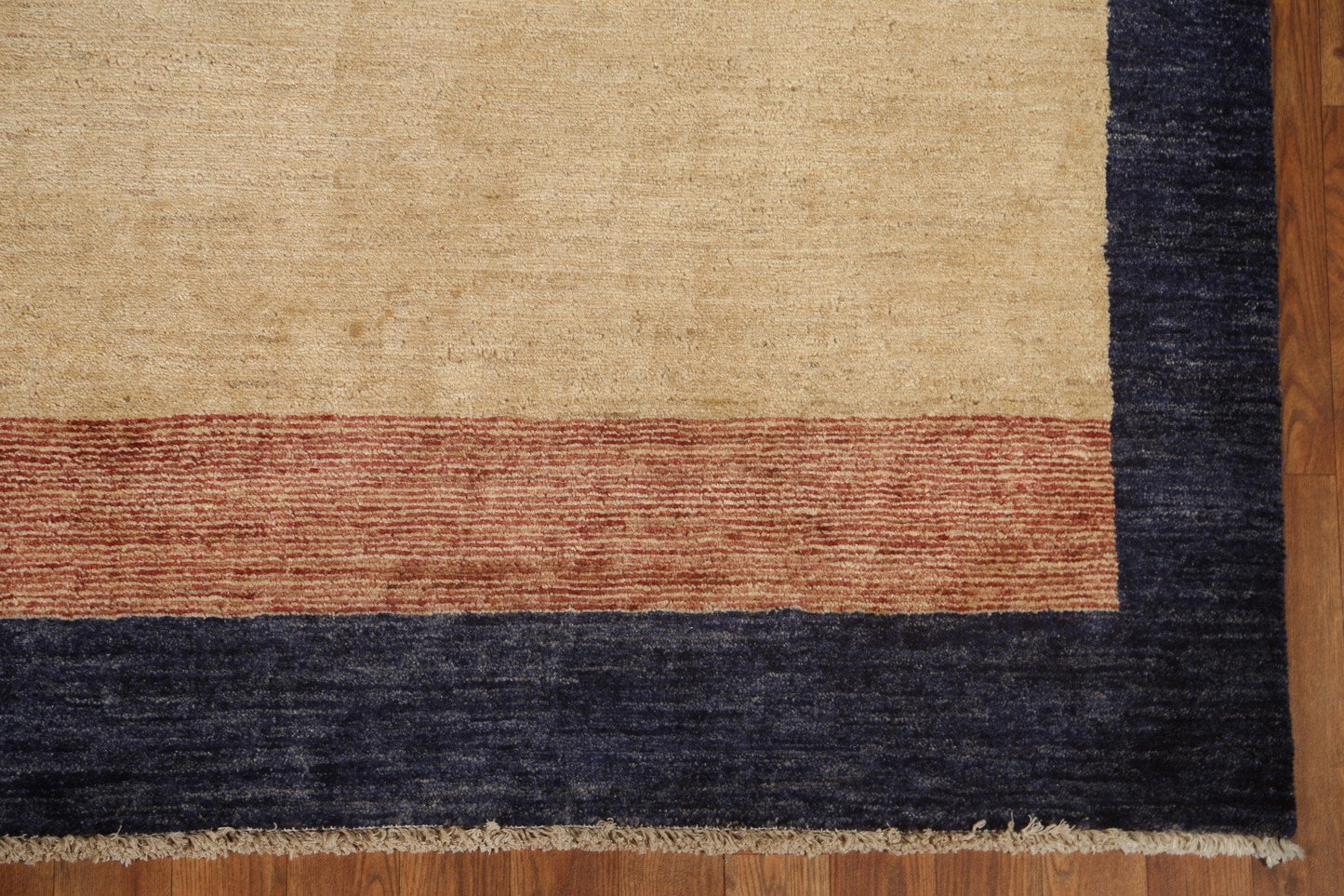 Striped Gabbeh Kashkoli Wool Area Rug 7x8