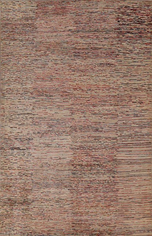 Striped Gabbeh Kashkoli Oriental Area Rug 7x9