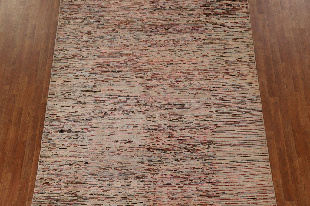 Striped Gabbeh Kashkoli Oriental Area Rug 7x9