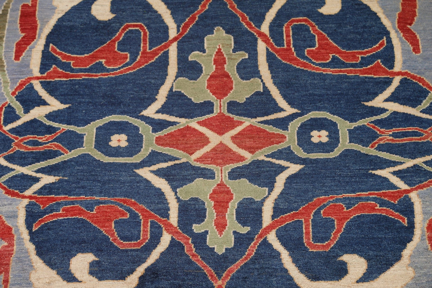 Blue Gabbeh Kashkoli Wool Area Rug 7x10