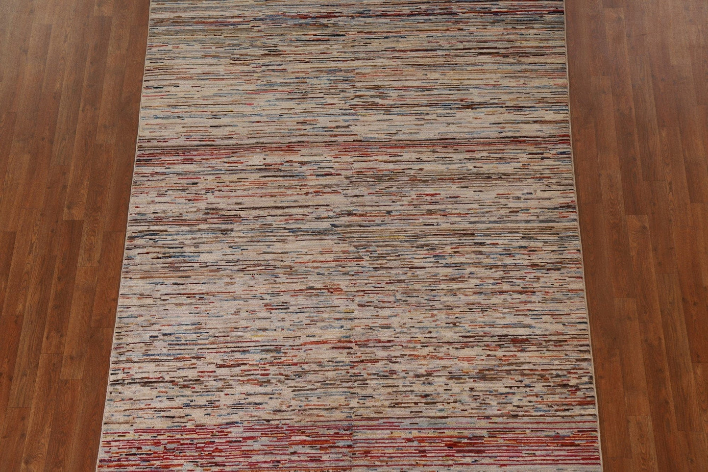 All-Over Gabbeh Kashkoli Striped Area Rug 6x9