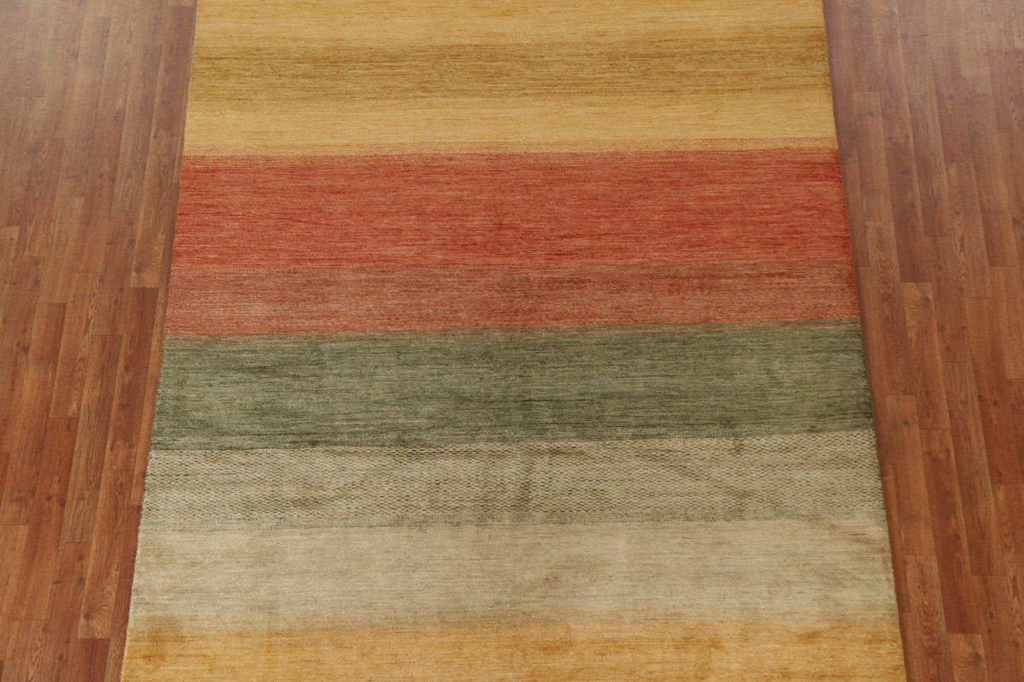 Striped Gabbeh Kashkoli Area Rug 6x8