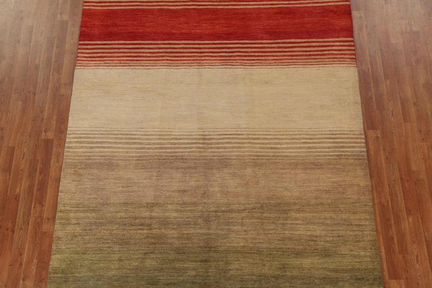 Striped Gabbeh Kashkoli Wool Area Rug 7x10