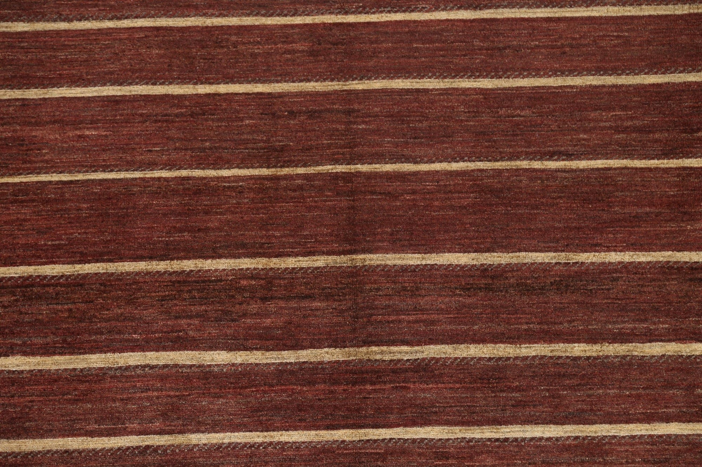 Striped Gabbeh Kashkoli Brown Area Rug 4x6