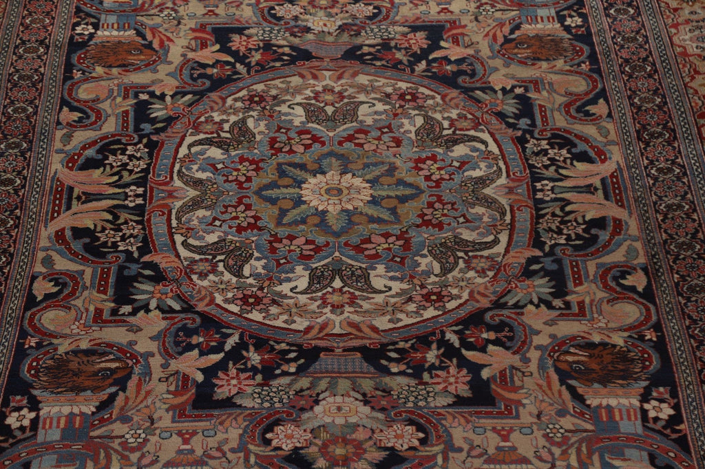 100% Vegetable Dye Antique Sultanabad Persian Rug 13x23