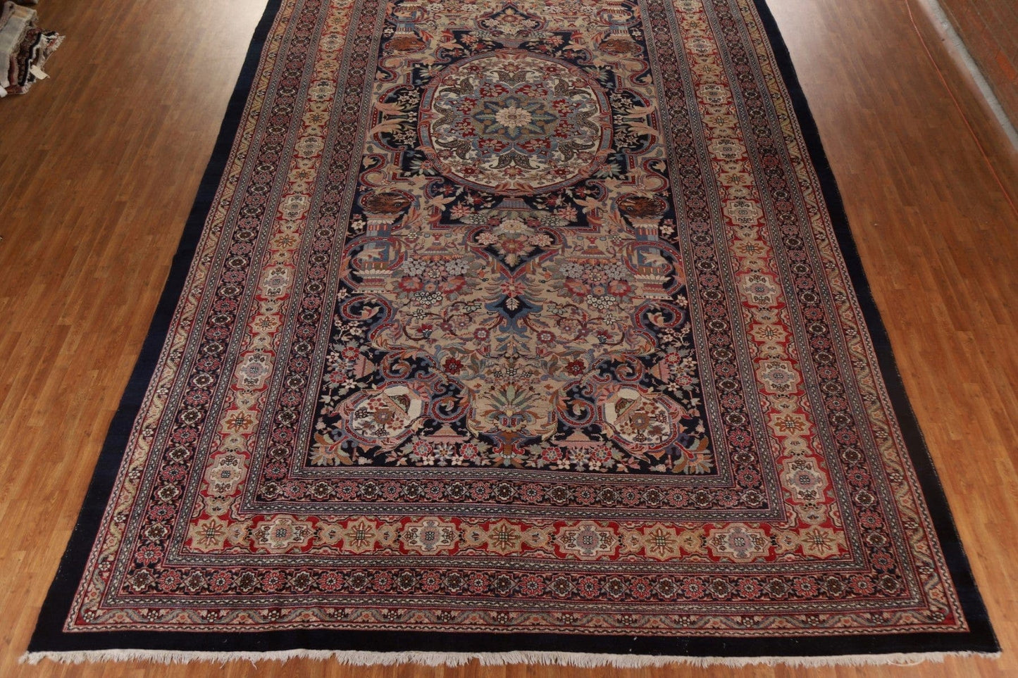 100% Vegetable Dye Antique Sultanabad Persian Rug 13x23