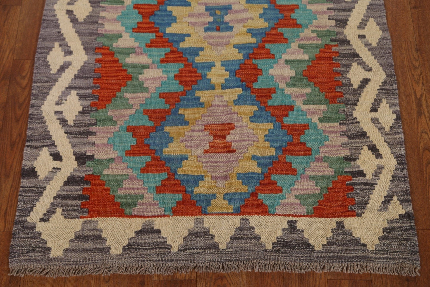 Geometric Kilim Oriental Area Rug 3x4