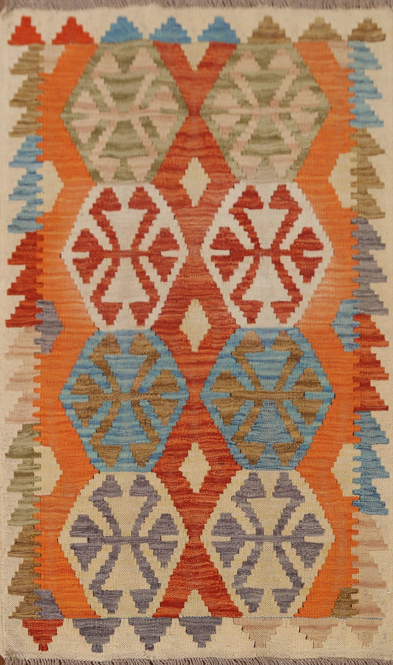 Handmade Kilim Wool Area Rug 3x4